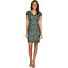 Adrianna Papell Women’s Aubrey LACE Sheath Dress, Hunter/Bisque, 16