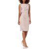 Adrianna Papell Women’s Draped Short Dress(Quartz)