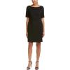 Adrianna Papell Women’s Micro Ottoman Lace Up Sheath(Black)
