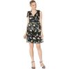 Adrianna Papell Womens Sequin Embroidery Dress(Blue/Yellow Multi)
