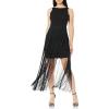 Aidan Mattox Women’s Fringe Cocktail Dress(Black)