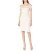 Aidan by Aidan Mattox Womens Off The Shoulder Crepe Cktl Dress(Ice Pink)