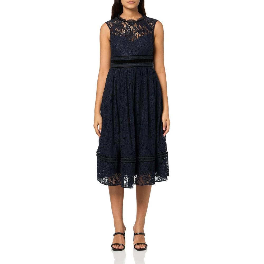 image:imageAdrianna Papell Womens Short Lace DressMidnight