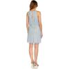 Adrianna Papell Womens Beaded Blouson Dress(Glacier)