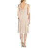 Adrianna Papell Womens Beaded Midi Dress(Ivory Nude)
