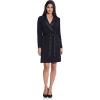 Adrianna Papell Womens Knit Crepe Tuxedo A-line Dress(Black)