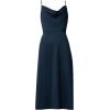 Adrianna Papell Women’s Satin Cowl Neck Midi Dress(Dark Navy)