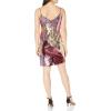 Aidan Mattox Women’s Spaghetti Strap Beaded Dress(Pink/Multi)