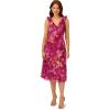 Adrianna Papell Womens Ruffle Neckline Bias Dress(Raspberry Multi)