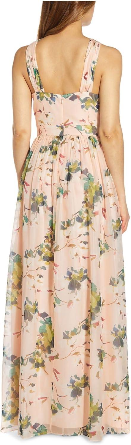 image:imageAdrianna Papell Womens Floral Printed Organza GownBlush Multi