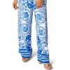 ADRIANNA PAPELL PRINTED JUMPSUIT(Blue/White)
