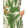 ADRIANNA PAPELL PRINTED JUMPSUIT(Green/Ivory)