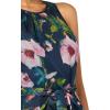 ADRIANNA PAPELL PRINTED JUMPSUIT(Navy/Multi)