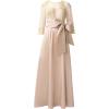 Adrianna Papell Womens Beaded Bodice Taffeta Gown(Cashmere)