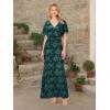 Adrianna Papell Womens Burnout Velvet Gown(Hunter)