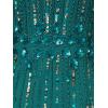 Adrianna Papell Women’s Cold Shoulder Bead Gown(Vivid Emerald)