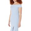 Adrianna Papell Women’s Crepe Ruffle Gown(Elegant Sky)