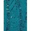 Adrianna Papell Womens Halter Beaded Dress(Teal)