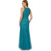 Adrianna Papell Womens Halter Beaded Dress(Teal)