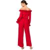 Adrianna Papell Womens Halter Velvet Tulle Dress(Garnet)