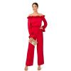 Adrianna Papell Womens Halter Velvet Tulle Dress(Garnet)