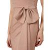 Adrianna Papell Womens Metallic Knit Cascade Gown(Ginger)