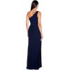 Adrianna Papell Women’s One Shoulder Jersey Dress, Red Wine, 8(Midnight)