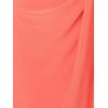 Adrianna Papell Women’s One Shoulder Jersey Dress, Red Wine, 8(Orange Coral)