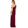 Adrianna Papell Women’s One Shoulder Jersey Dress, Red Wine, 8(Red Wine)
