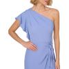 Adrianna Papell Womens One-Shoulder Gown(Peri Cruise)