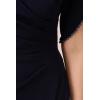 Adrianna Papell Womens Pearl Trim Knit Crepe Gown(Midnight)