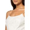 Adrianna Papell Women’s Sequin Embroidery Ankle Dress(Ivory)