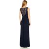 Adrianna Papell Womens Sequin Jersey Dress(Midnight)