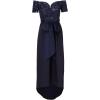 Adrianna Papell Womens Sequin Taffeta Gown(Navy)