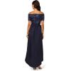Adrianna Papell Womens Sequin Taffeta Gown(Navy)