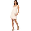 Adrianna Papell Womens Sequin Tweed Sheath Dress(Ivory Multi)