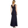 Adrianna Papell Women’s Sleeveless Lace Trumpet Gown(Navy)