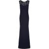 Adrianna Papell Women’s Sleeveless Lace Trumpet Gown(Navy)