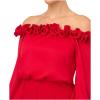 Adrianna Papell womens Blouson Satin Crepe Jumpsuit(Hot Ruby)