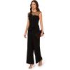 Adrianna Papell womens Knit Crepe Jumpsuit(Black)