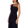 Adrianna Papell womens Knit Crepe Jumpsuit(Midnight)