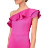 Aidan Mattox Womens One Shoulder A-line Gown(Magenta)