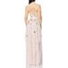 Aidan Mattox Womens Strapless Tiered Ball Gown(Pink Blush)