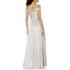 Women’s Off The Shoulder Gown(Silver/Gold)