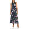ADRIANNA PAPELL PRINTED JUMPSUIT(Navy/Multi)
