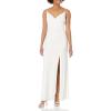 Adrianna Papell Women’s Jersey Draped Gown(Ivory)