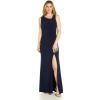 Adrianna Papell Womens Sequin Jersey Dress(Midnight)