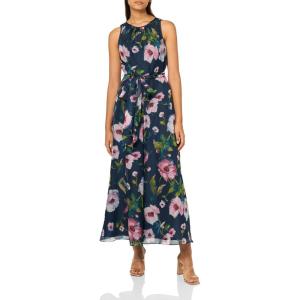 ADRIANNA PAPELL PRINTED JUMPSUIT(Navy/Multi)