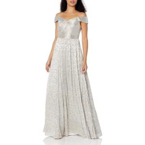 Women’s Off The Shoulder Gown(Silver/Gold)