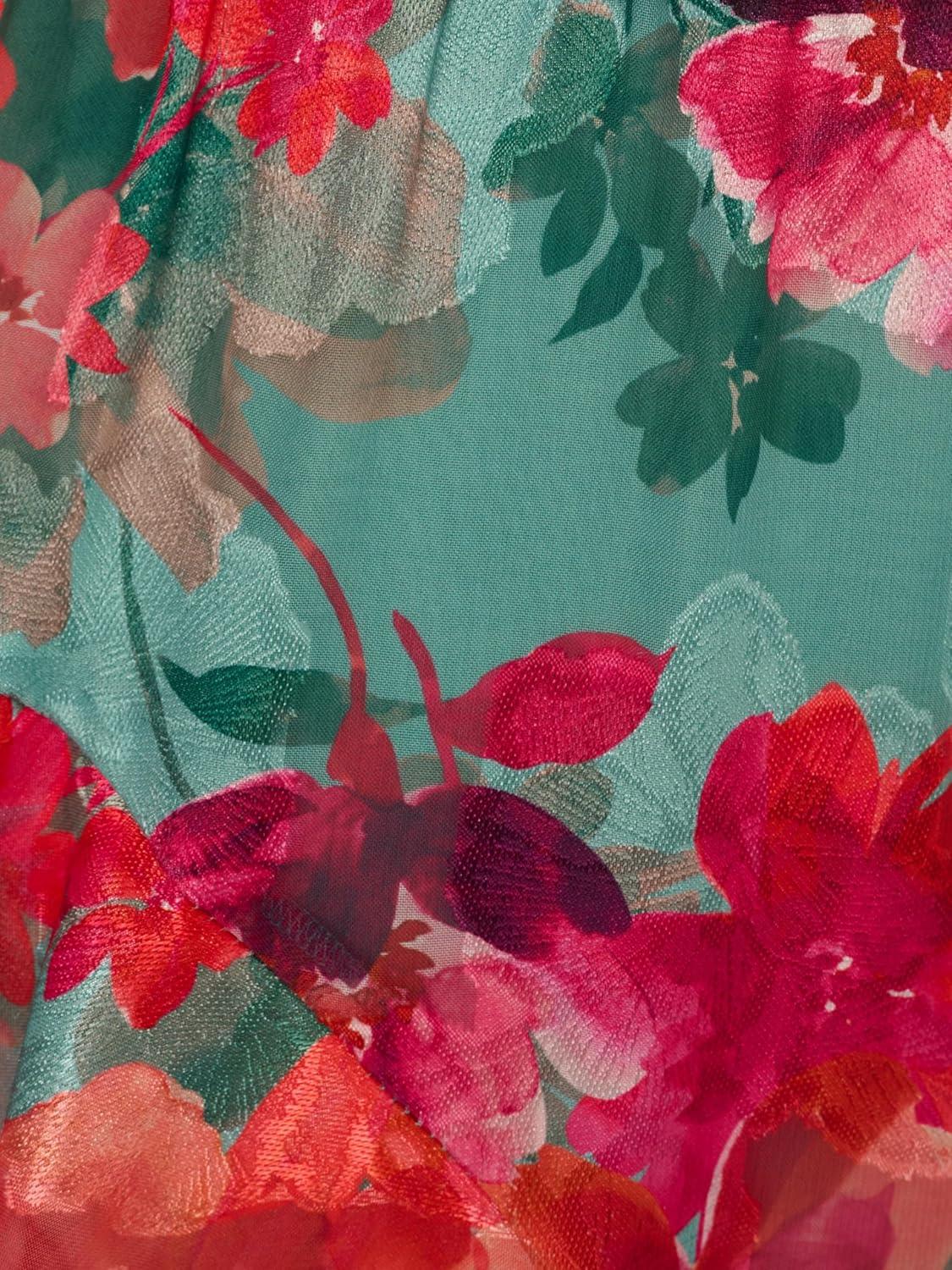 image:imageAdrianna Papell Womens Printed Mermaid DressTurquoise Multi